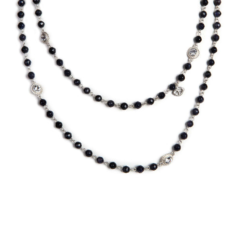 Wrap - 6mm Precious Blue Goldstone (faceted)