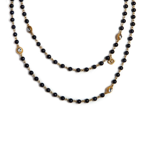 Wrap - 6mm Precious Blue Goldstone (smooth round)