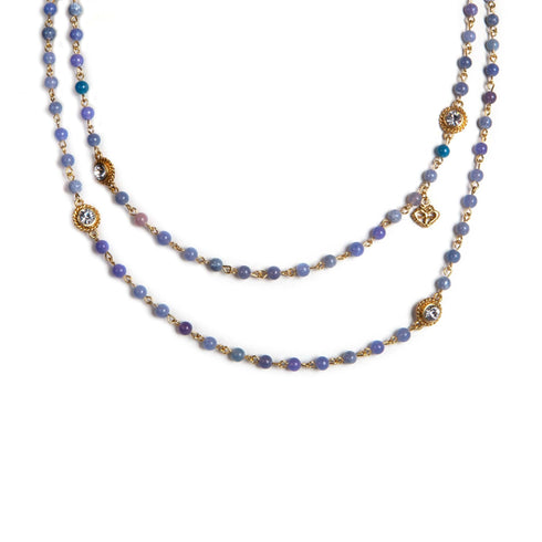 Wrap - 6mm Semi-Precious Blue Jade