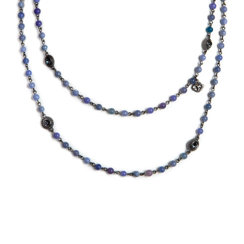 Wrap - 6mm Semi-Precious Blue Jade