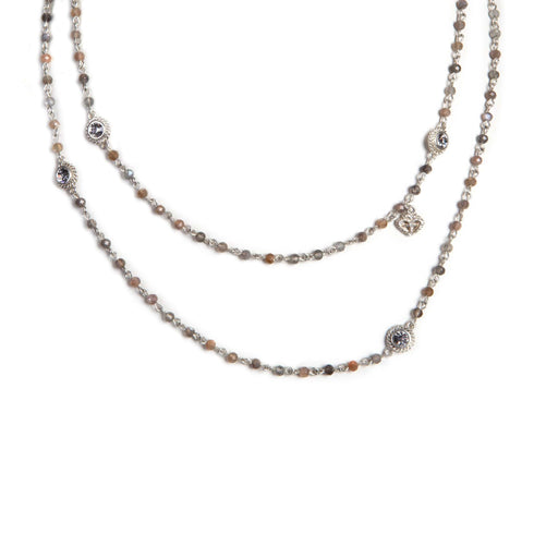 Wrap - 4mm Semi-Precious Feldspar Beads