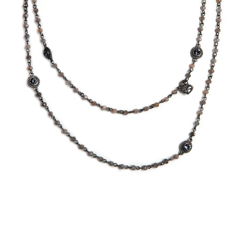 Wrap - 4mm Semi-Precious Feldspar Beads