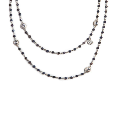 Wrap - 4mm Precious Grey/Blue Sapphire