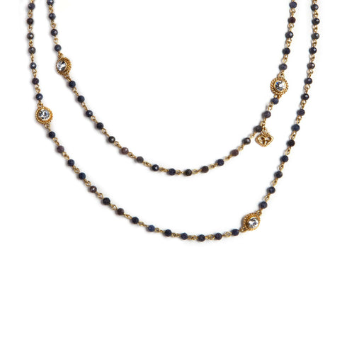 Wrap - 4mm Precious Grey/Blue Sapphire