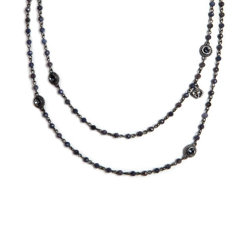 Wrap - 4mm Precious Grey/Blue Sapphire