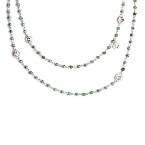 Wrap - 4mm Semi-Precious African Turquoise Beads