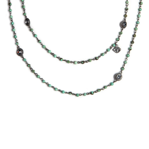 Wrap - 4mm Semi-Precious African Turquoise Beads