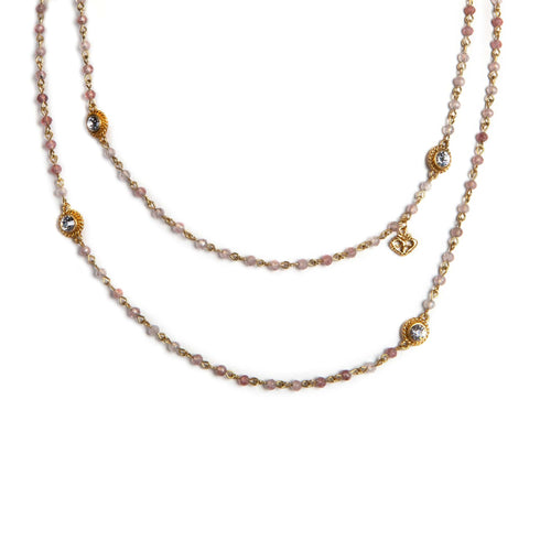 Wrap - 4mm Semi-Precious Strawberry Quartz