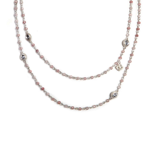 Wrap - 4mm Semi-Precious Strawberry Quartz