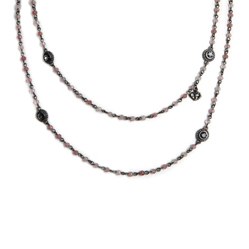 Wrap - 4mm Semi-Precious Strawberry Quartz