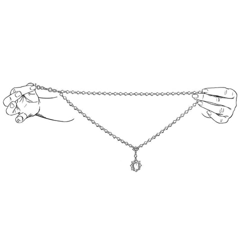 Antigua Rosary Lux Labradorite + Necklace Extender