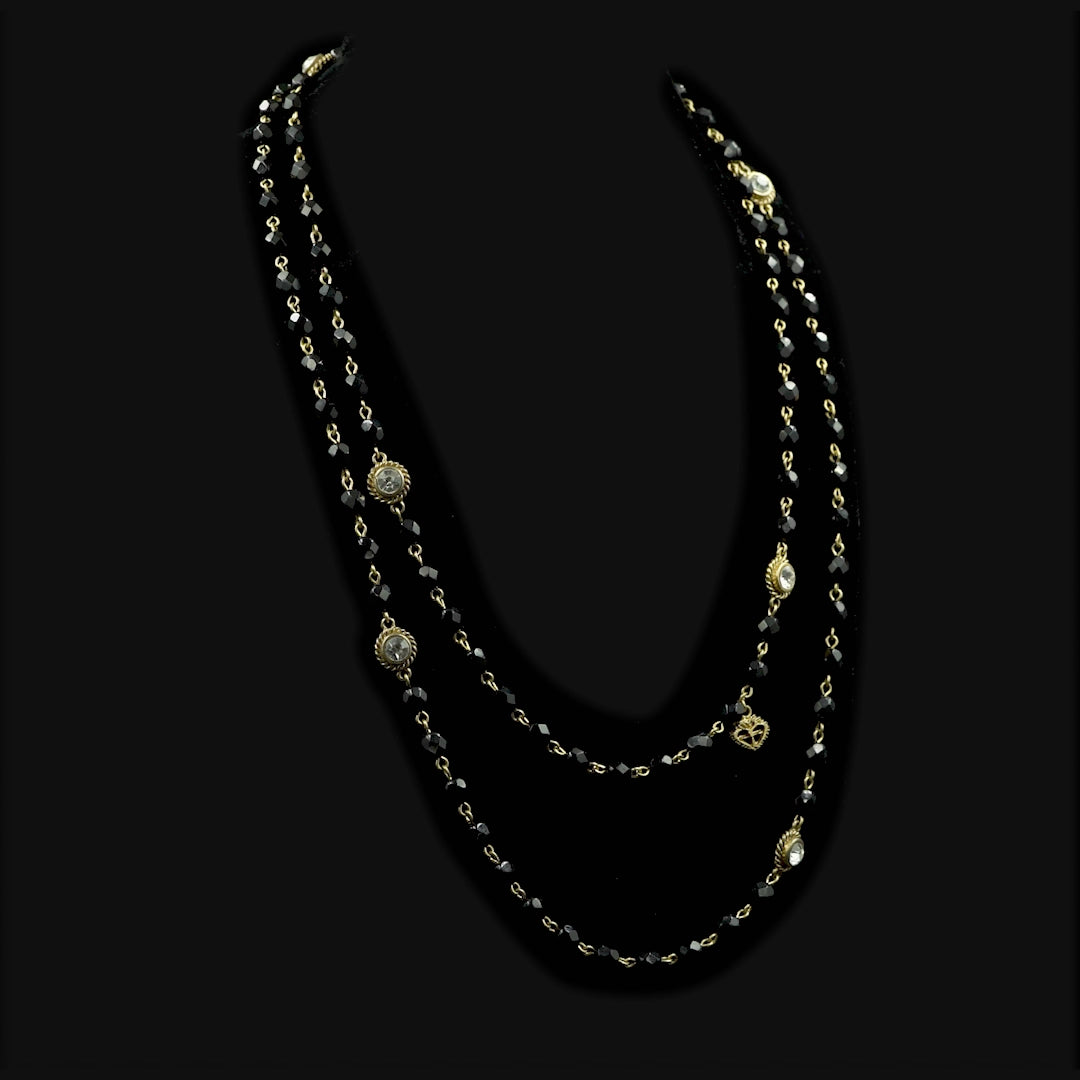 Wrap 6mm Crystal Jet Black - Gold – Virgins Saints & Angels