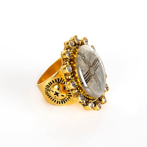 Vintage Zia Ring Sterling Silver