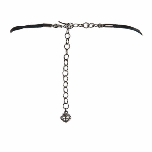 Bronze & Leather Chains Plated Gunmetal