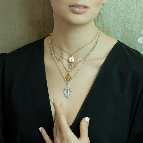 Bronze & Leather Chains Plated - VSA Designs