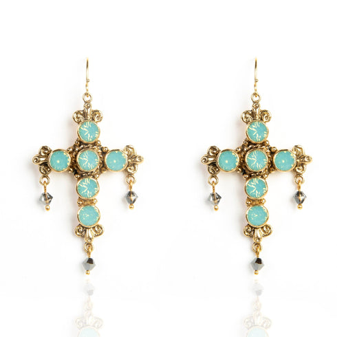 Audrey Earrings Pacific Opal - Gold