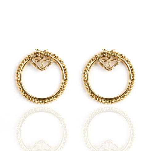 Edie Post Earrings - Gold - VSA Designs