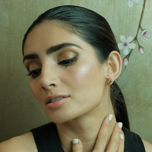 Peace Cross Post Earrings