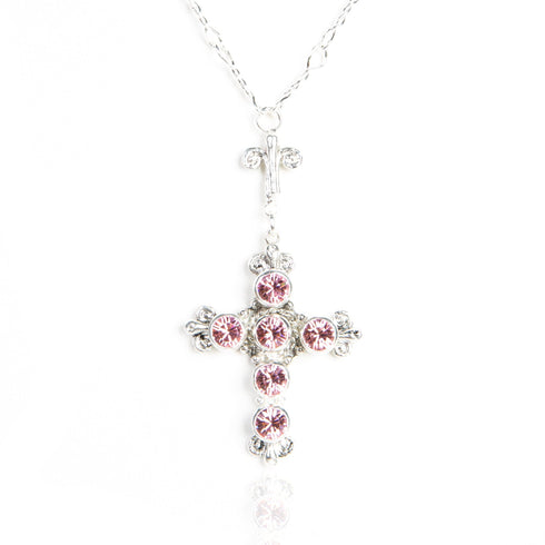 Pink Crush Necklace - Silver