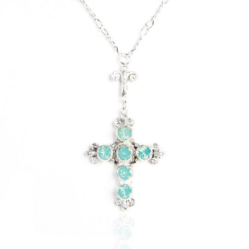 Audrey Necklace Pacific Opal - Silver