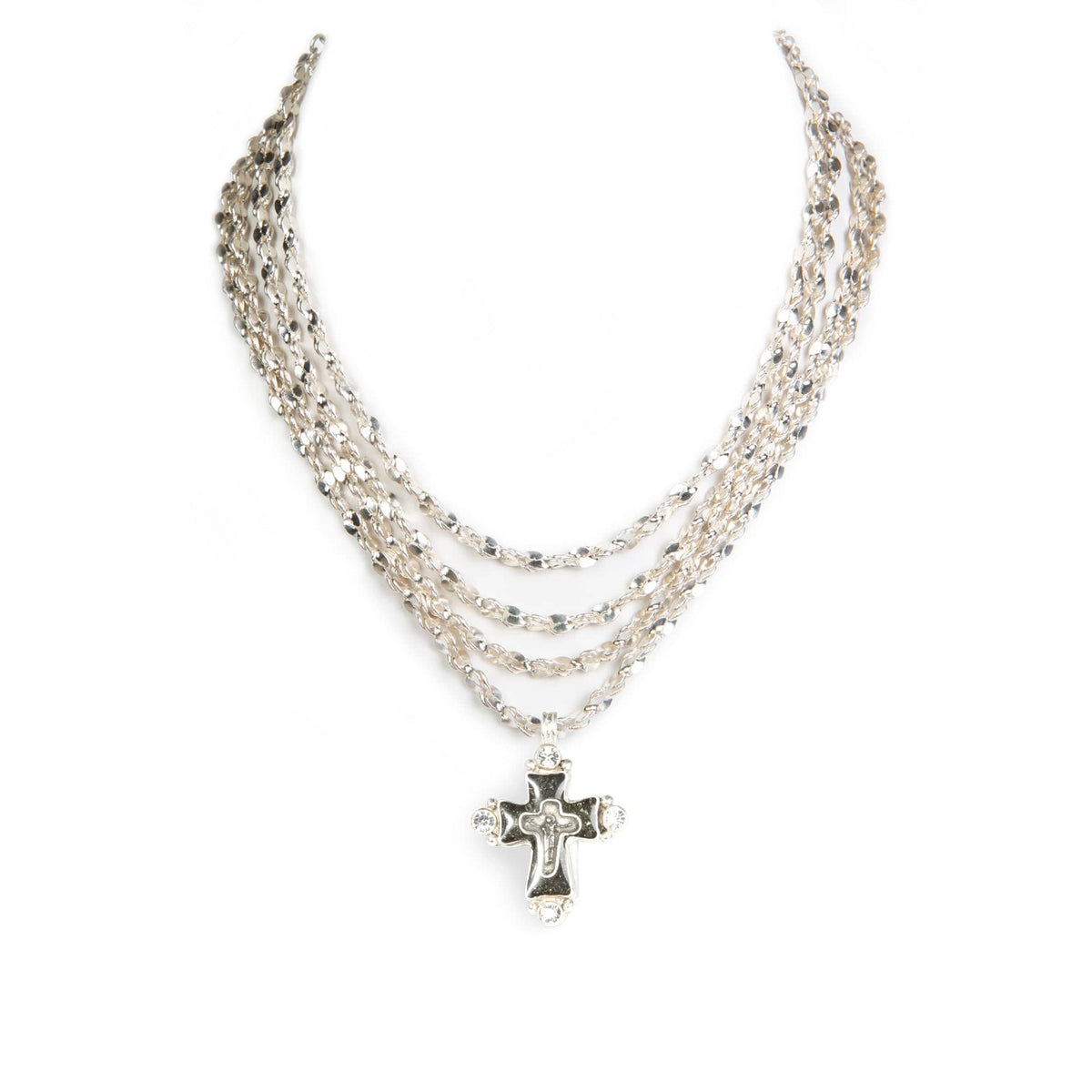 overskud George Hanbury Fremsyn Love Chain Choker with Classic Medallions – Virgins Saints & Angels