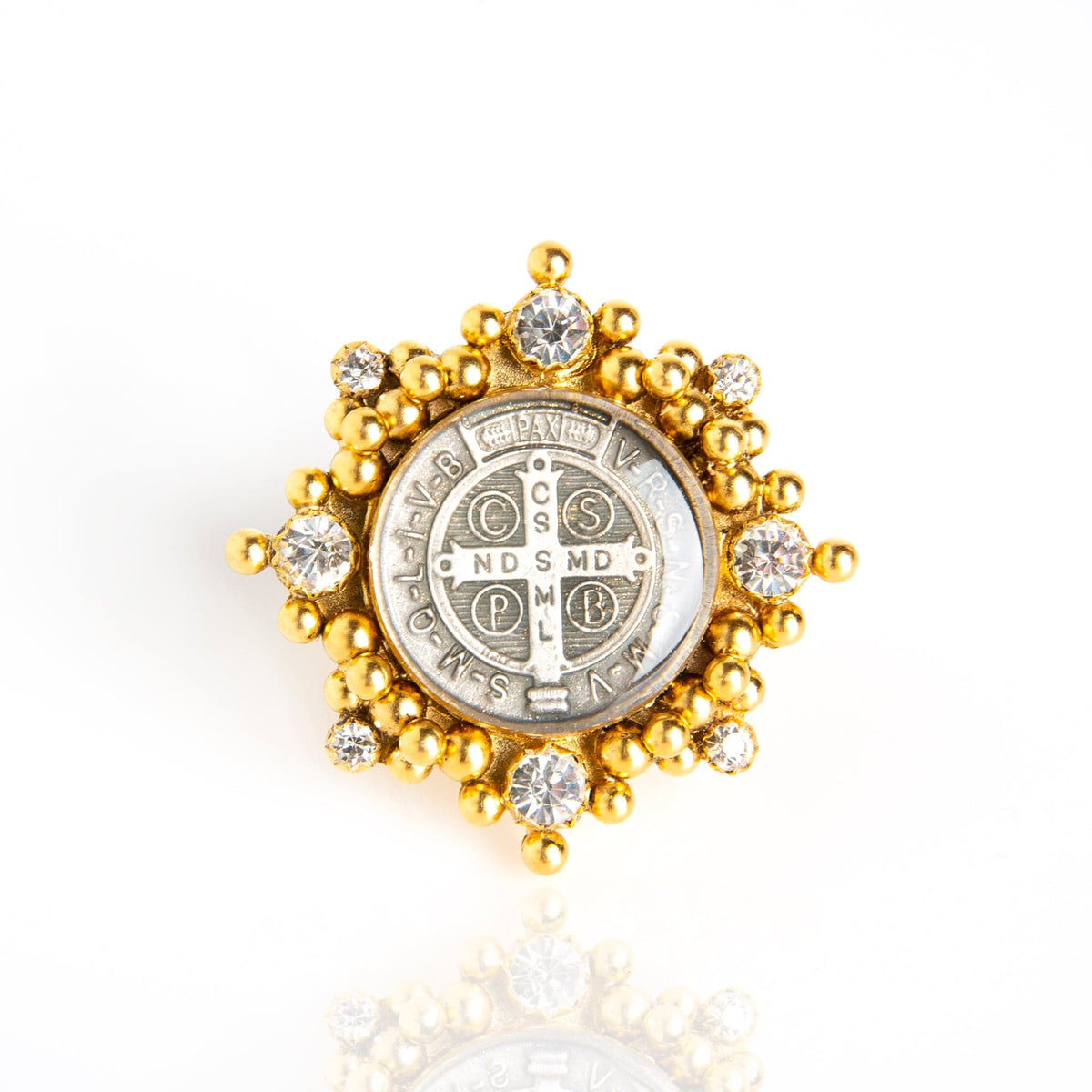 Shop Our Oval Cloister San Benito Crystals Medallion 1.5 Inch Ring